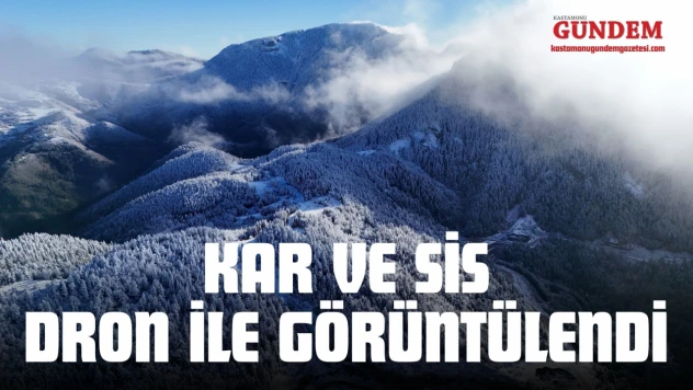 Kar Ve Sis Dron İle Görüntülendi