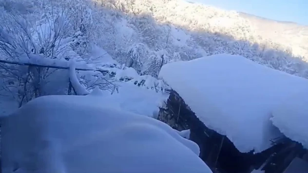 Karabük'te Köylerde Kar Kalınlığı 1.5 Metreyi Aştı