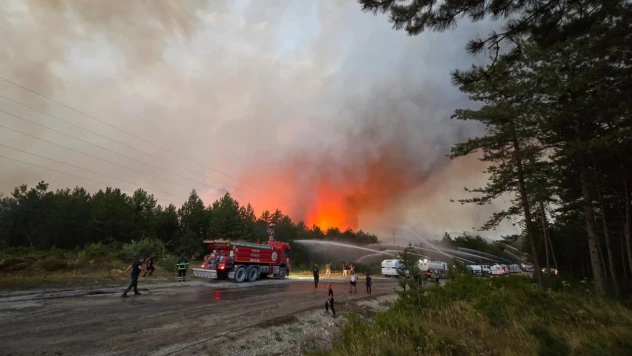 Karabük'teki Yangına Müdahale Sürüyor