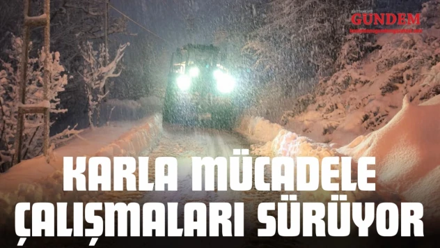 Karla Mücadele Çalışmaları Sürüyor