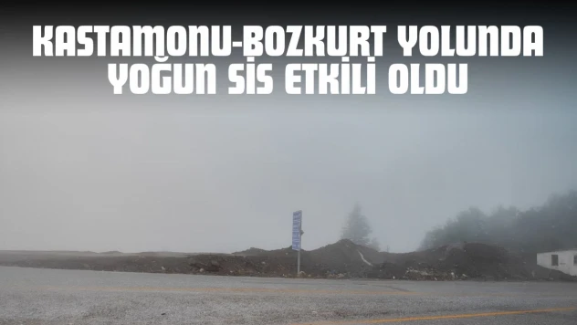 Kastamonu-Bozkurt Yolunda Yoğun Sis Etkili Oldu