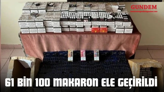 Kastamonu'da 61 Bin 100 Makaron Ele Geçirildi