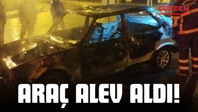 Kastamonu'da Araç Alev Aldı!