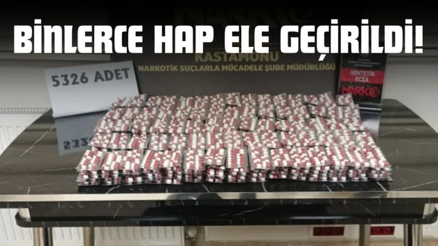 Kastamonu'da Binlerce Hap Ele Geçirildi!