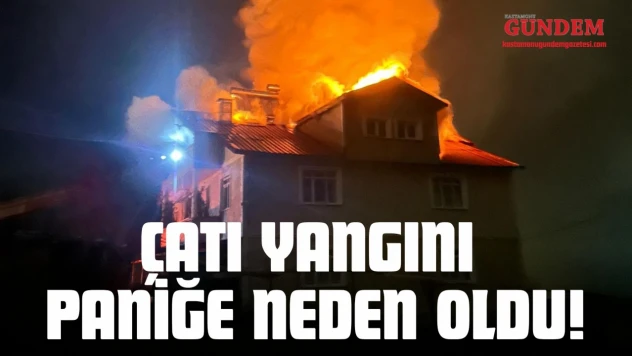 Kastamonu'da Çatı Yangını Paniğe Neden Oldu!