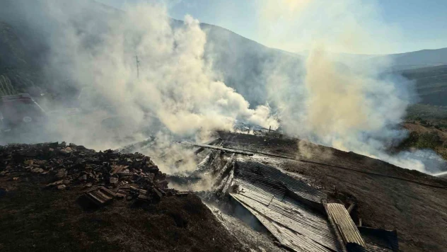 Kastamonu'da Çıkan Yangında 2 Ev ve 2 Samanlık Küle Döndü