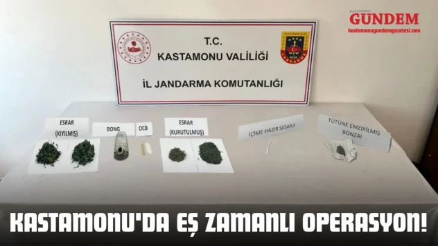 Kastamonu'da Eş Zamanlı Operasyon!