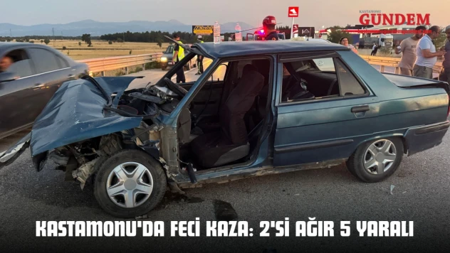 Kastamonu'da Feci Kaza: 2'si Ağır 5 Yaralı