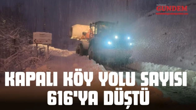 Kastamonu'da Kapalı Köy Yolu Sayısı 616'ya Düştü