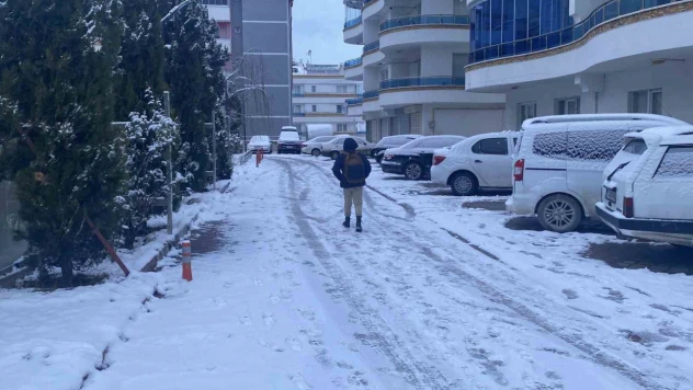 Kastamonu'da Kar Yağışı Etkili Oldu