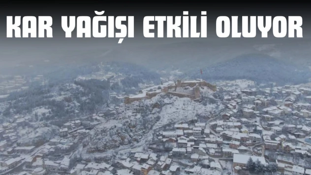 Kastamonu'da Kar Yağışı Etkili Oluyor