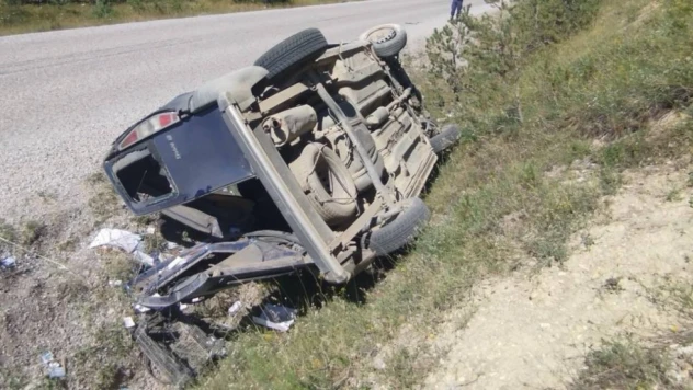 Şarampolde Takla Attı: 2 Yaralı