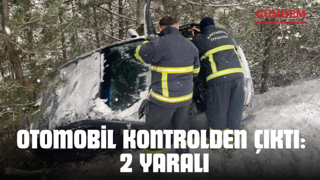 Kastamonu'da Otomobil Kontrolden Çıktı: 2 Yaralı