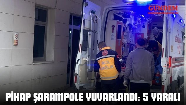 Kastamonu'da Pikap Şarampole Yuvarlandı: 5 Yaralı