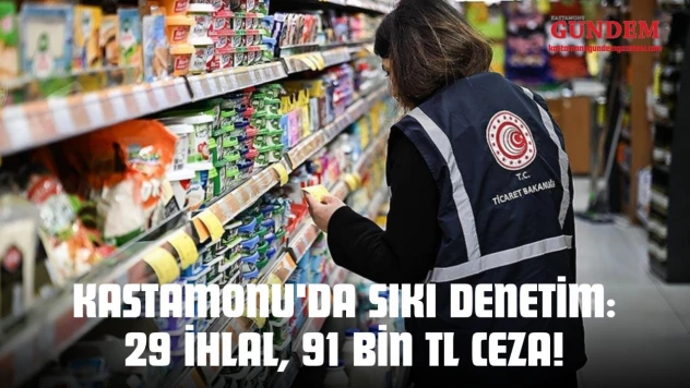 Kastamonu'da Sıkı Denetim: 29 İhlal, 91 Bin TL Ceza!