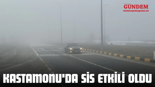 Kastamonu'da Sis Etkili Oldu