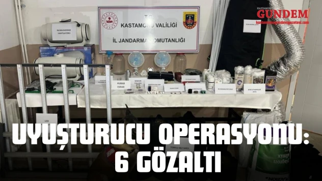 Kastamonu'da Uyuşturucu Operasyonu: 6 Gözaltı