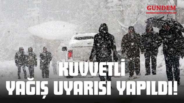 Kastamonu İçin Kuvvetli Kar Yağışı Uyarısı!