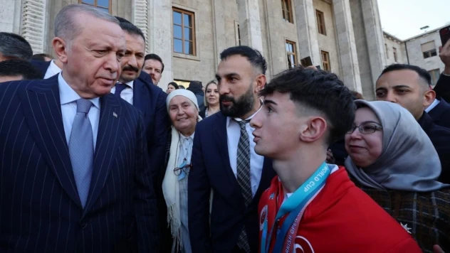 Kastamonulu Sporcu Göksu Cumhurbaşkanı Erdoğan'la Görüştü