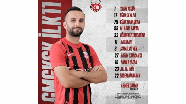 Kastamonuspor'un İlk 11'i Belli Oldu