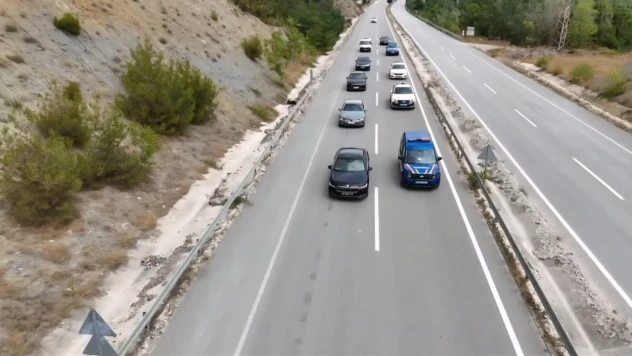 Kaymakam Ceyhun Denli'ye Konvoylu Uğurlama