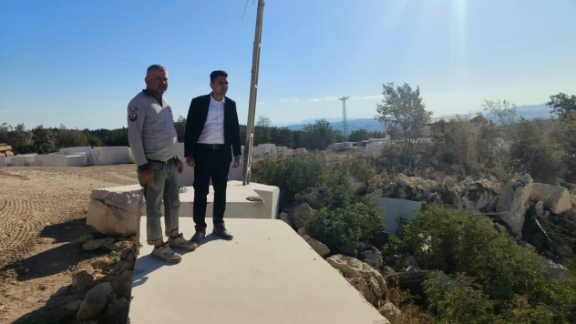 Kaymakam Karaselvi'den Mermer Ocağına İnceleme Ziyareti