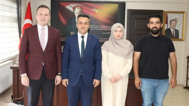 Kaymakam Kılıç'tan öğrencilere tebrik