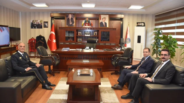 Kaymakam Ünsal Ve Oktay'dan İl Emniyet Müdürü Taş'a Ziyaret