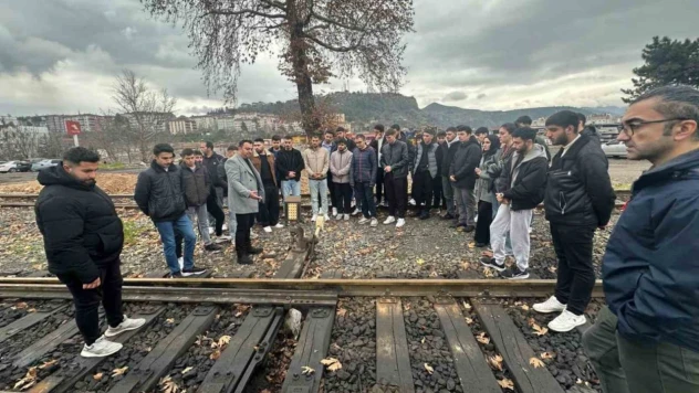 KBÜ'lü Öğrenciler TCDD Karabük'te Saha Çalışması Yaptı