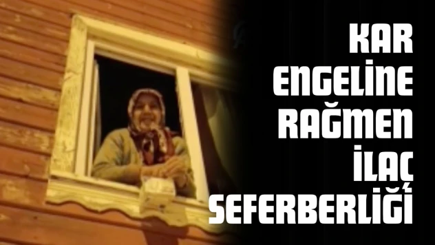 Köy Muhtarı Karda 2 Kilometre Yürüyerek İlaç Ulaştırdı