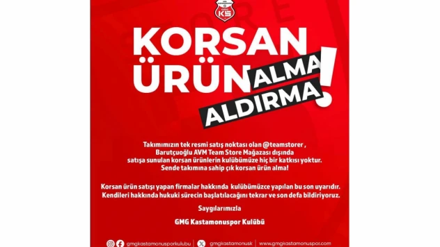 KSK'dan Korsan Ürün Uyarısı