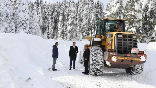 Küre'de Karla Mücadele Çalışmaları Yerinde İncelendi