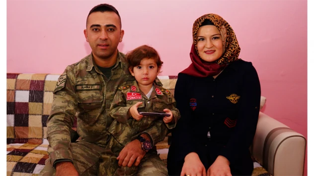 Minik Melisa'nın baba hasreti son buldu