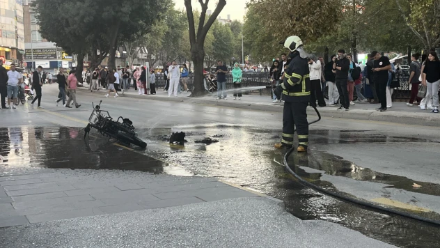 Motosiklet Yangınında Detaylar Belli Oldu