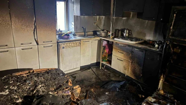 Mutfakta Çıkan Yangın Korkuttu