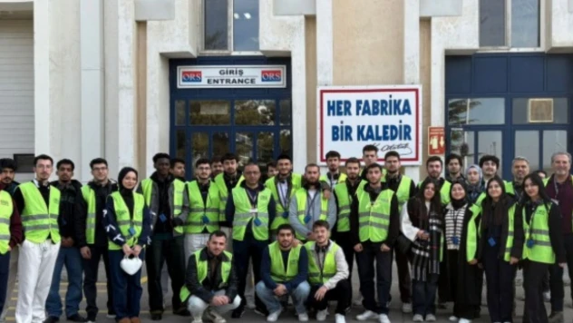 Öğrencilerden ORS Rulman Fabrikası'na Teknik Gezi
