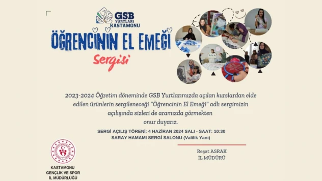 Öğrencilerin El Emeği Sergilenecek