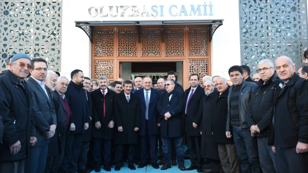 Olukbaşı Camisi'nde ilk Cuma Namazı kılındı