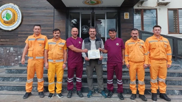Orman Kahramanları Ödüllendirildi