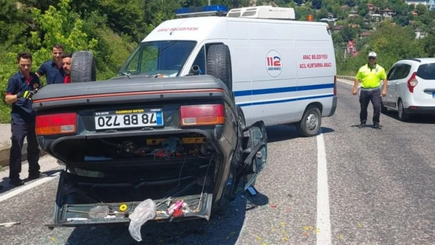 Otomobil takla attı: 1 yaralı