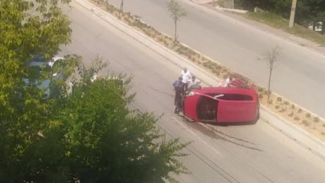 Otomobil takla attı: 1 yaralı