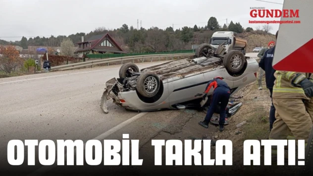 Otomobil Takla Attı!