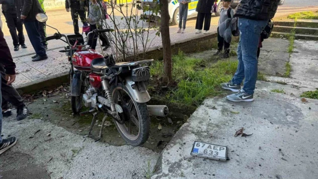 Motosiklet Devrildi: 1 Yaralı