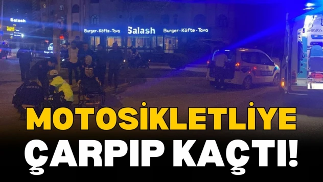 Otomobilin Çarptığı Motosiklet Sürücüsü Yaralandı
