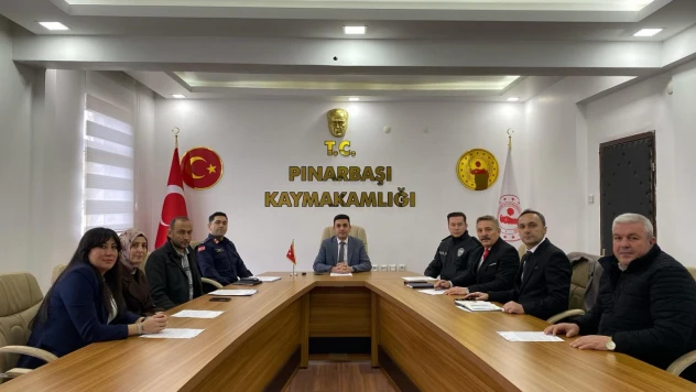 Pınarbaşı'nda  Eğitim Tedbirleri Masaya Yatırıldı