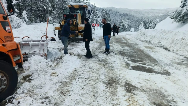 Pınarbaşı'nda Karla Mücadele Çalışmaları Yerinde İncelendi
