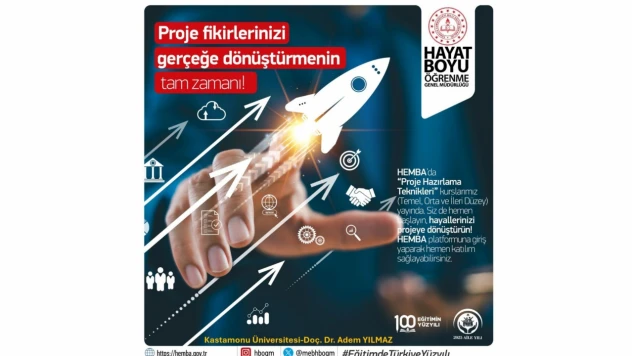 Proje Hazırlama Teknikleri Kursları Yayında