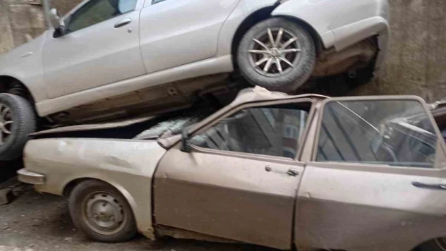 Park Halindeki Aracın Üzerine Çıktı