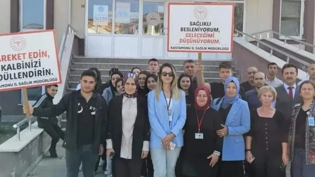 Sağlık için yürüdüler