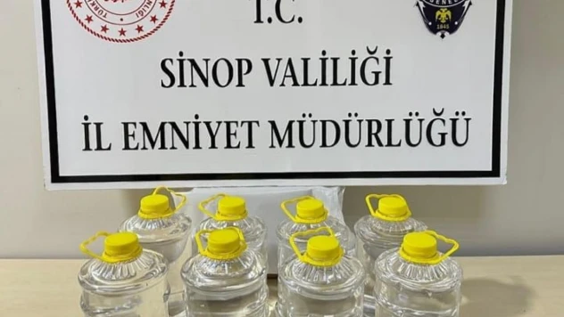 Sinop'ta 20 Litre Etil Alkol Ele Geçirildi